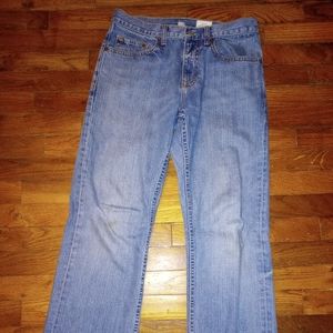 Banana Republic Jeans Men's 29x30 Straight Leg Light Wash Blue Mid Rise Denim